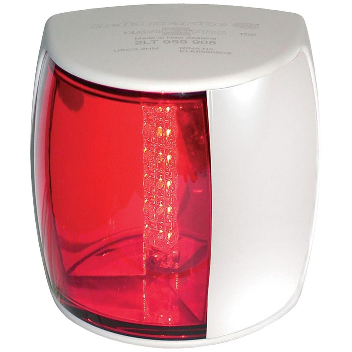 Hella NaviLED PRO Port Red LED Navigation Light (White)