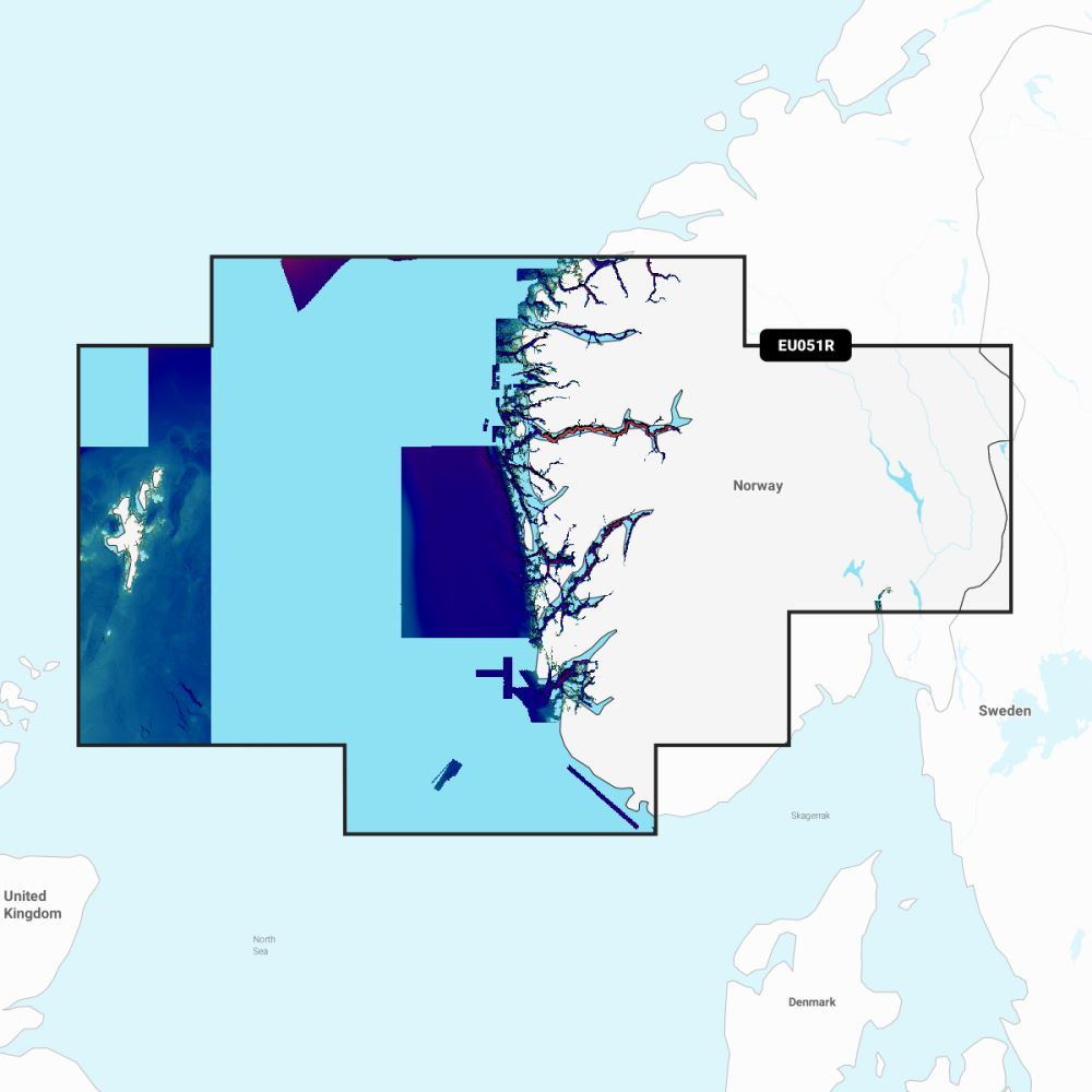 Garmin Navionics Vision+ Chart: EU051R - Norway, Lista to Sognefjord - PROTEUS MARINE STORE