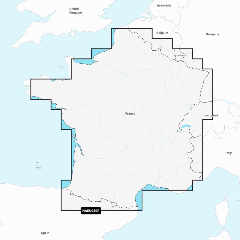 Navionics+ Regular Chart: EU080R -  France, Lakes & Rivers - PROTEUS MARINE STORE