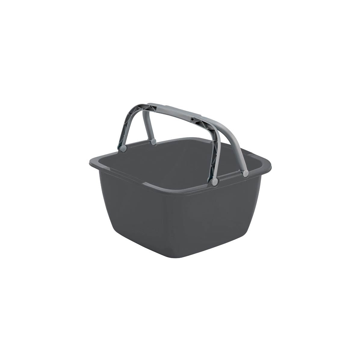 Bo-Camp Washing Bowl Square Abs 18.5L Grey