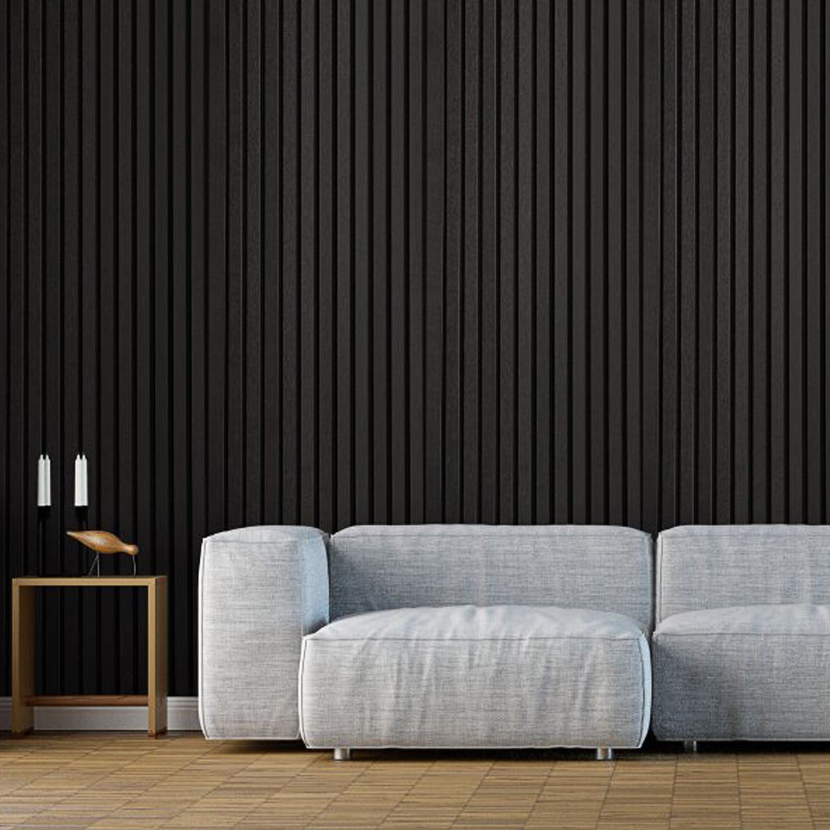 Fuse Acoustic Wooden Wall Panel Black Oak 2400mm(H) x 600mm(W)