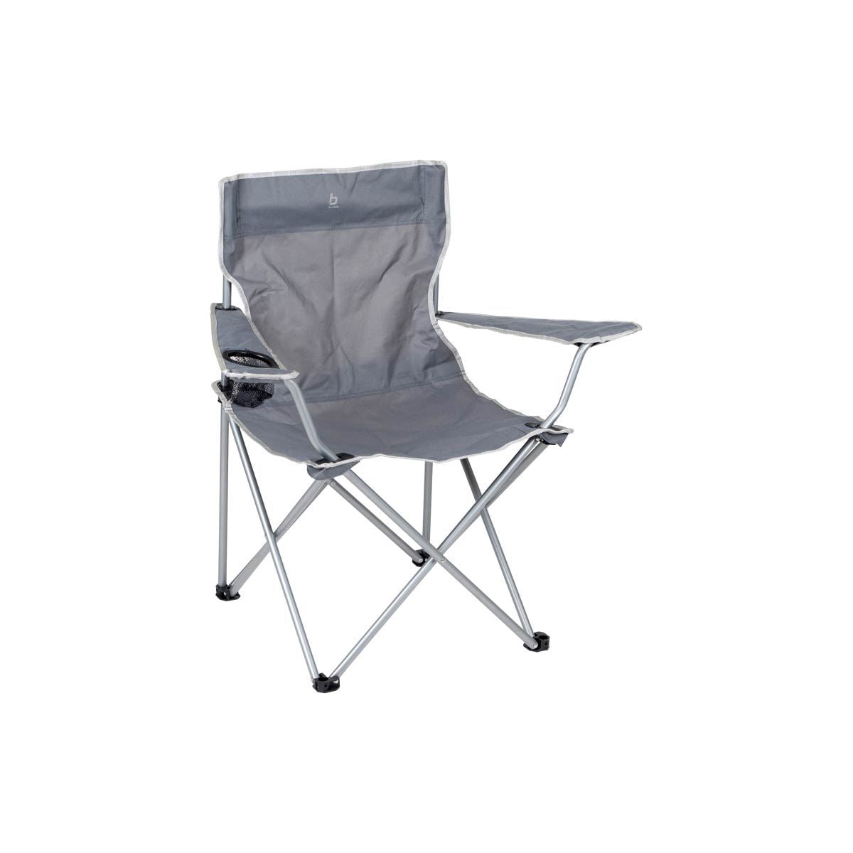 Bo-Camp Folding Chair Compact Steel Grey