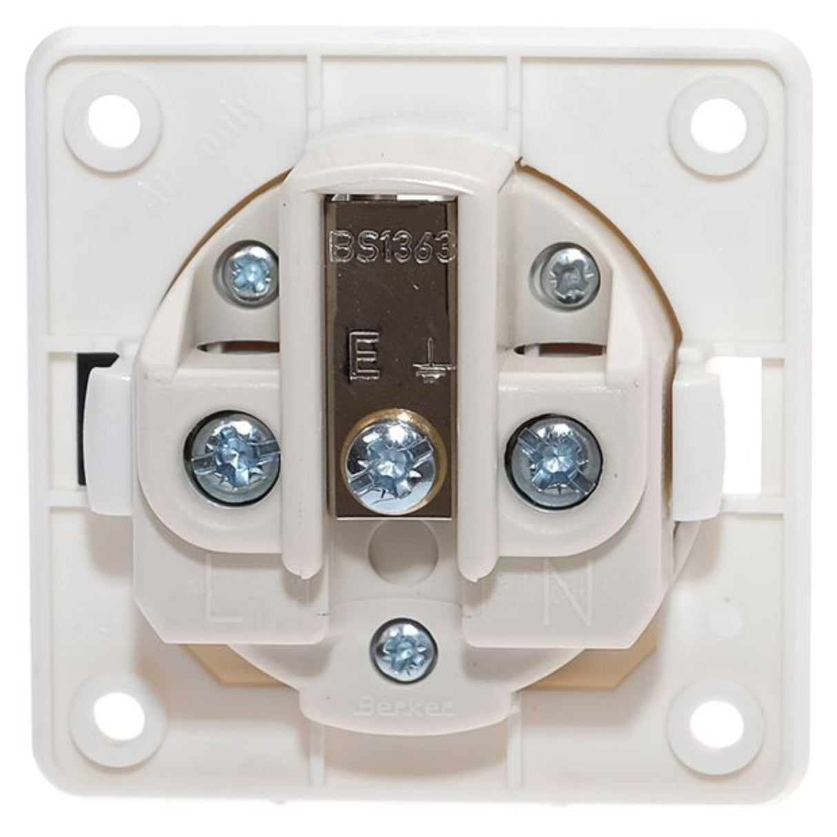 W4 Berker 13 Amp Socket White 21221W Caravan Motorhome