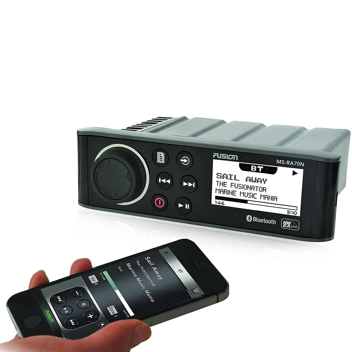 Fusion MS-RA70N Marine Entertainment System with Bluetooth & NMEA 2000 - PROTEUS MARINE STORE