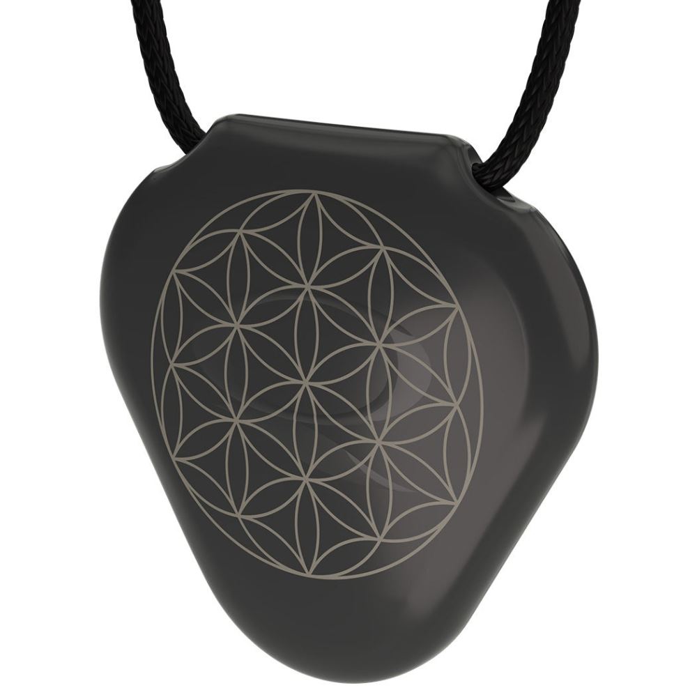 Q-Link SRT-3 Black Flower of Life Pendant - PROTEUS MARINE STORE