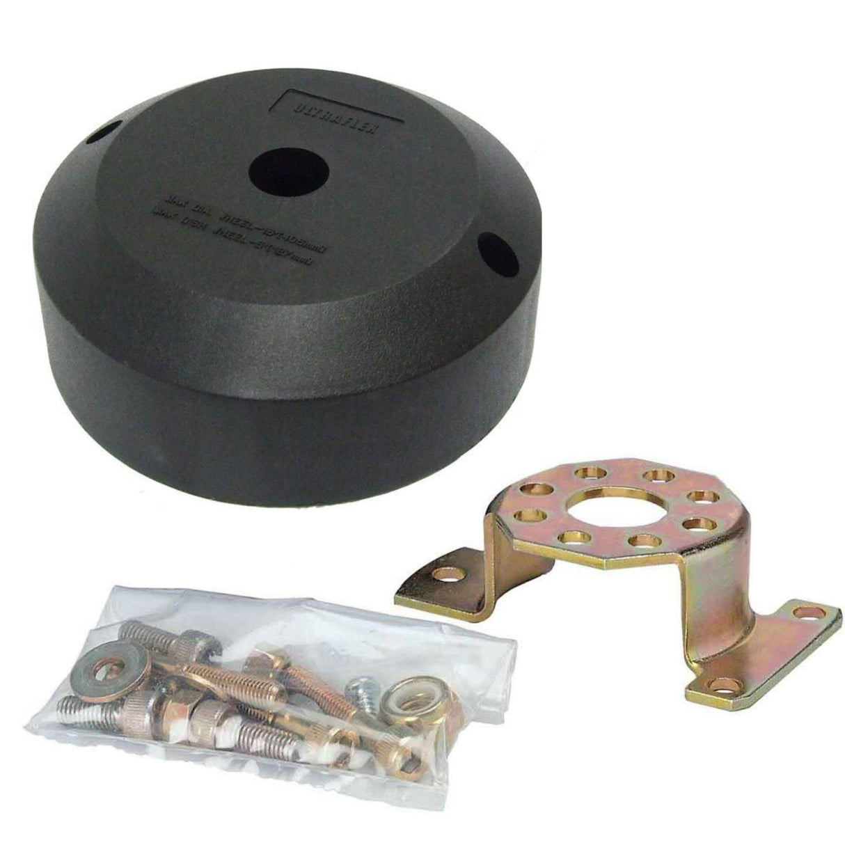 Ultraflex X34 Boat Steering Heavy-duty Helm 90 Degree Mounting Bezel Kit Black