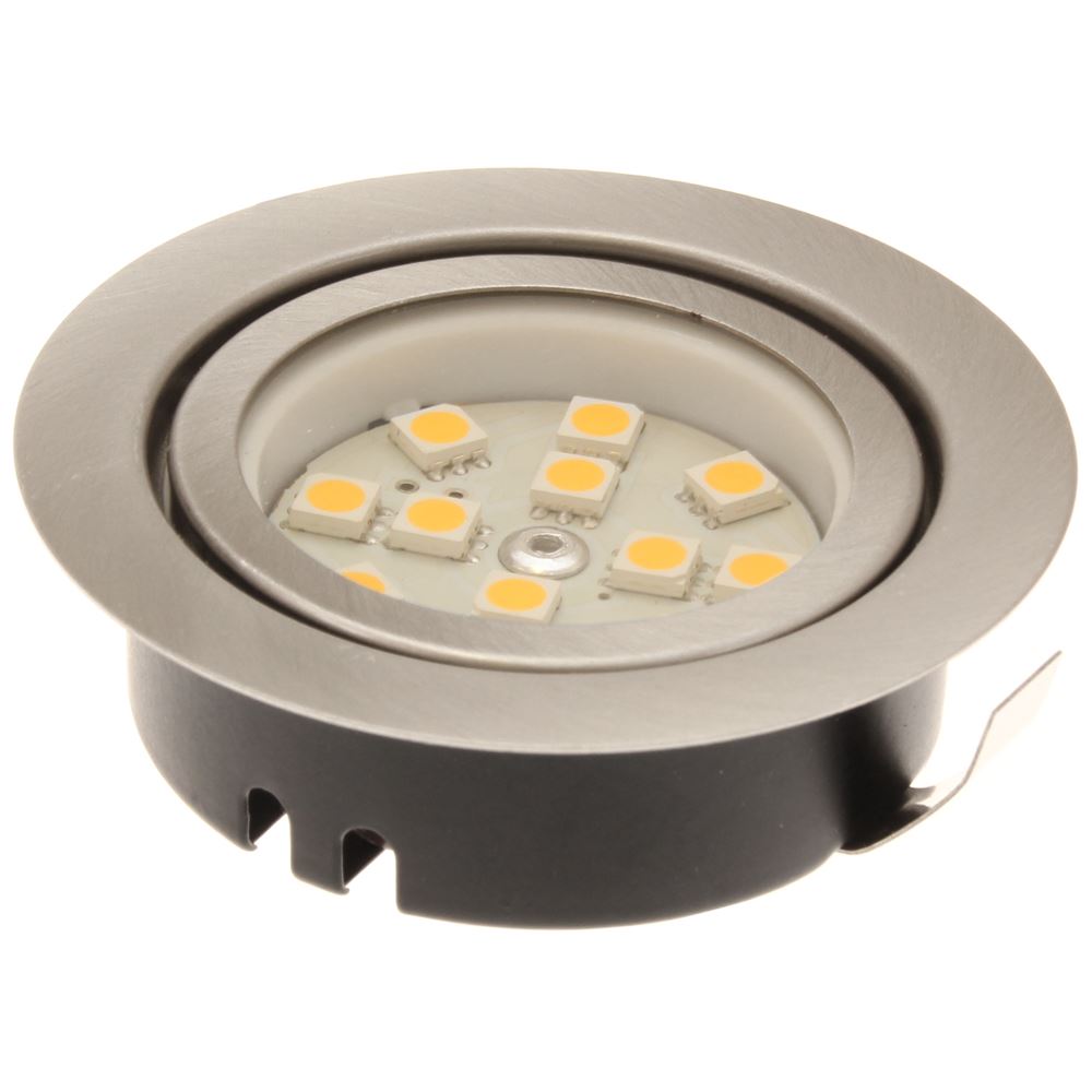 Nickel Recessed LED Downlight Unswitched (Warm White)