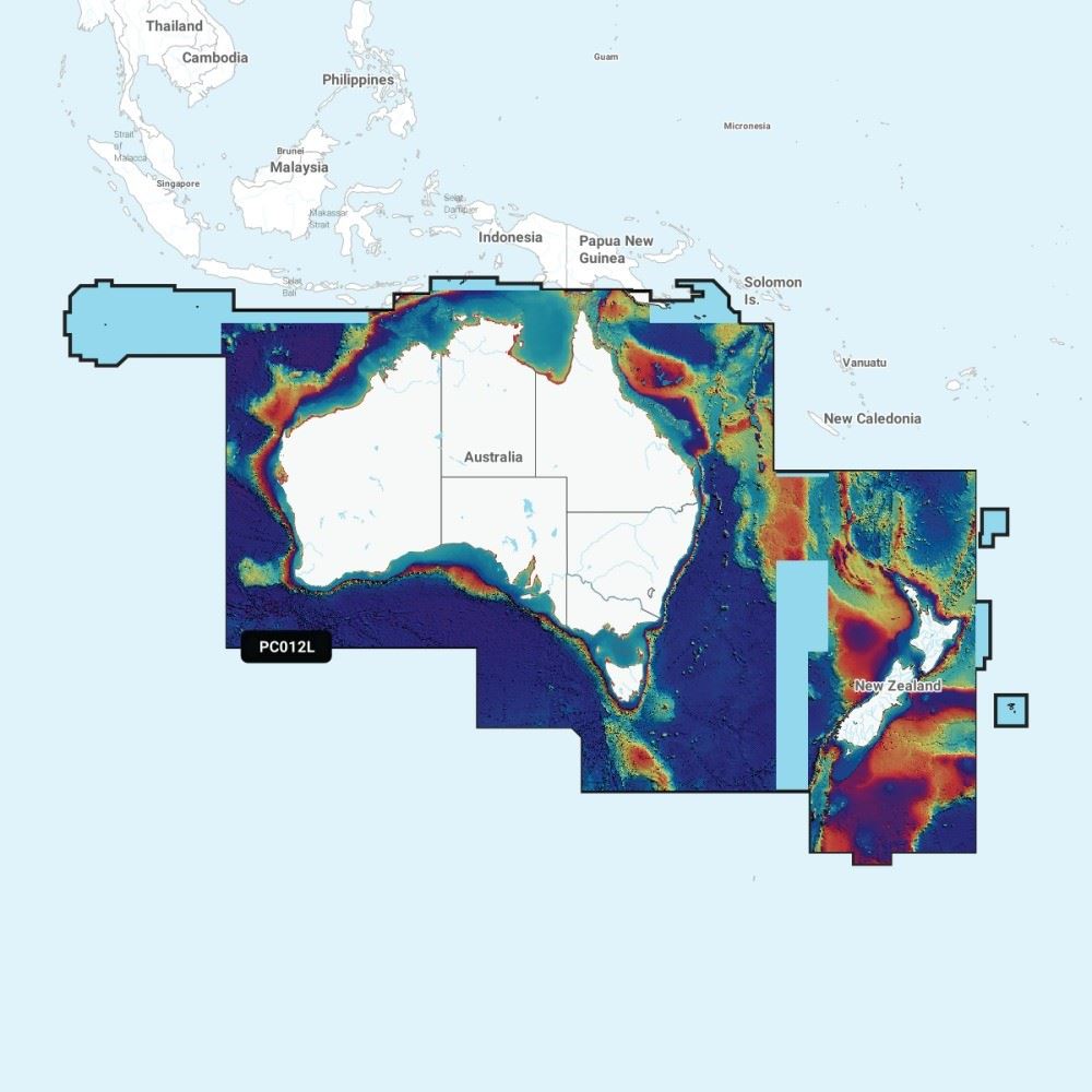 Garmin Navionics Vision+ Chart: PC012L - Australia & New Zealand - PROTEUS MARINE STORE