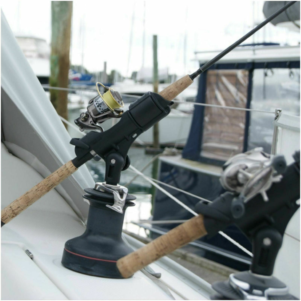 Railblaza Rod Holder II StarPort Kit - Black - PROTEUS MARINE STORE