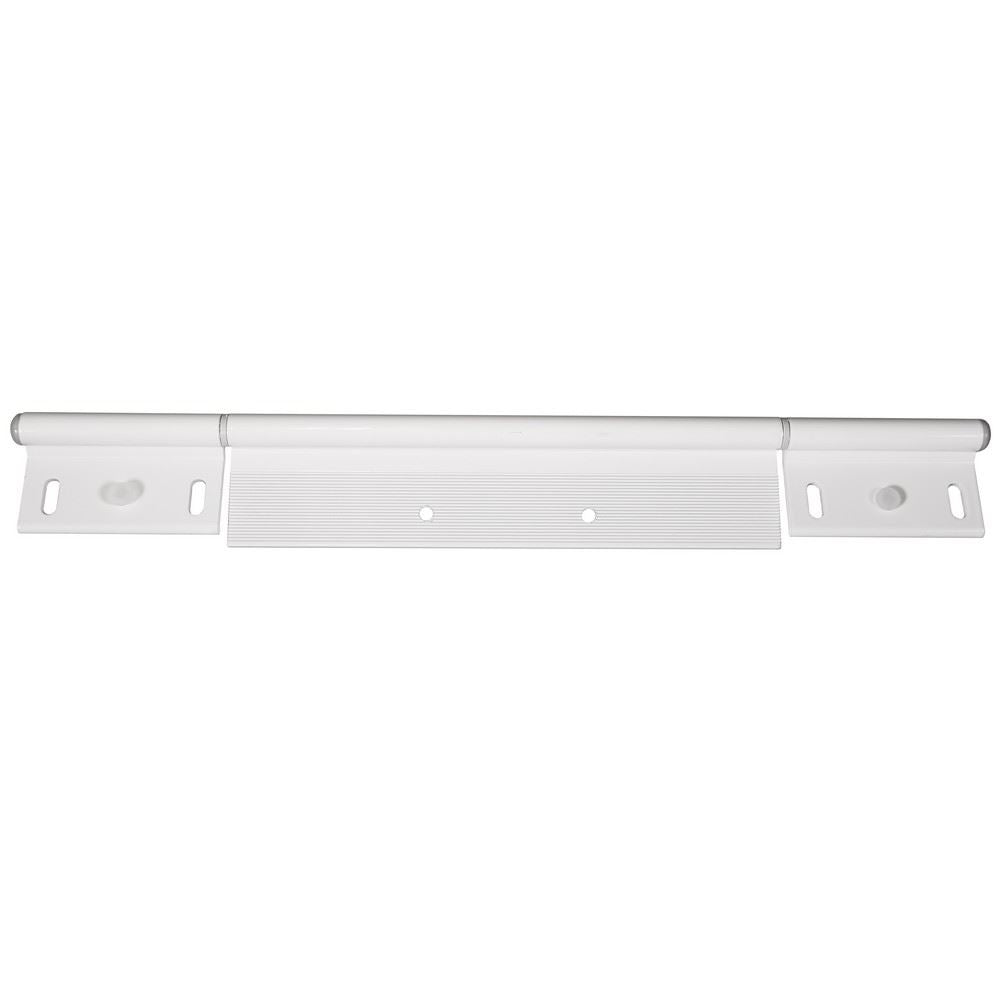 AG Hinge White 3 Leaf Exterior Motorhomes Hinge C01 - 35.5cm L x 4.5cm D