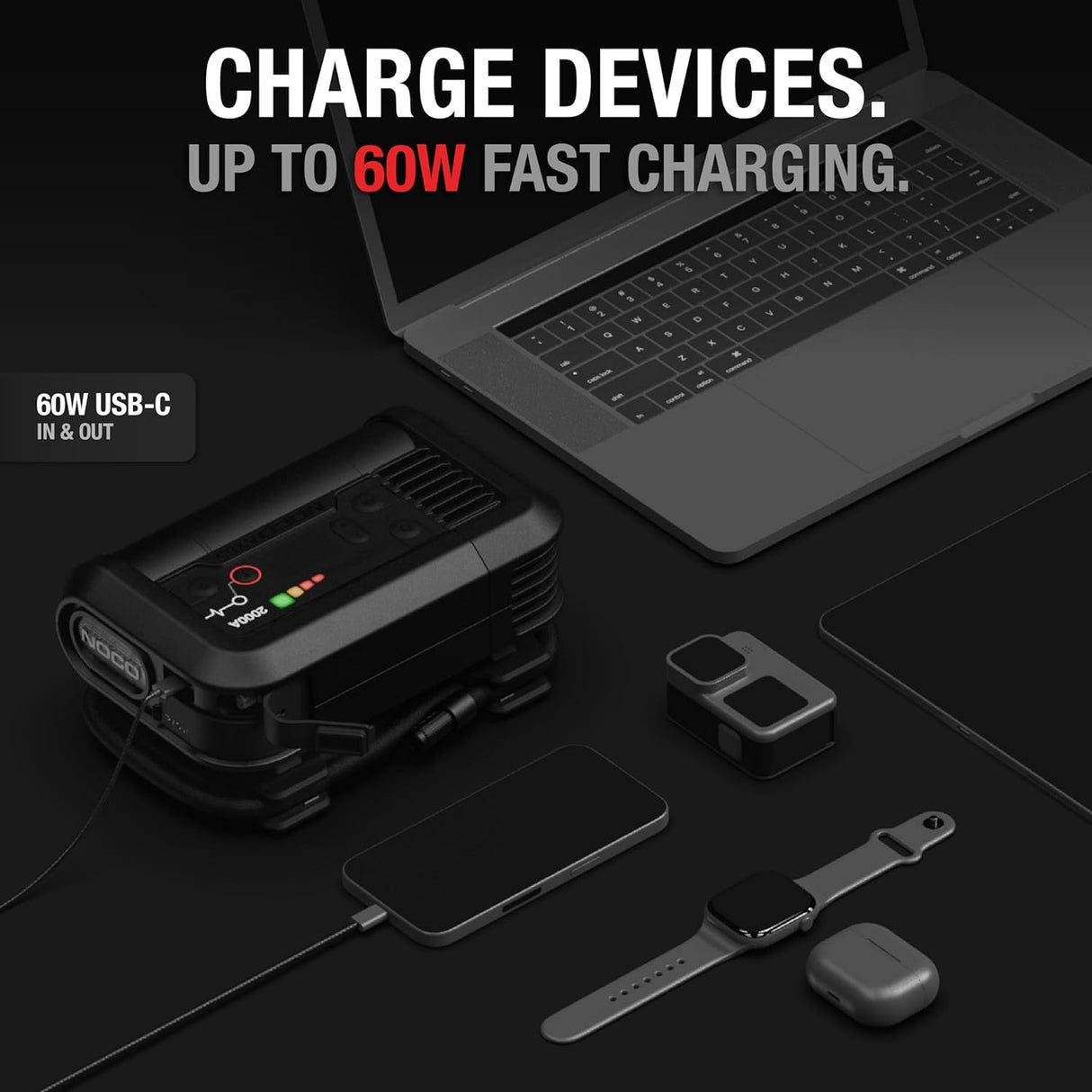 NOCO Boost Air AX65: 2000A Jump Starter with Air Compressor Tyre Inflator