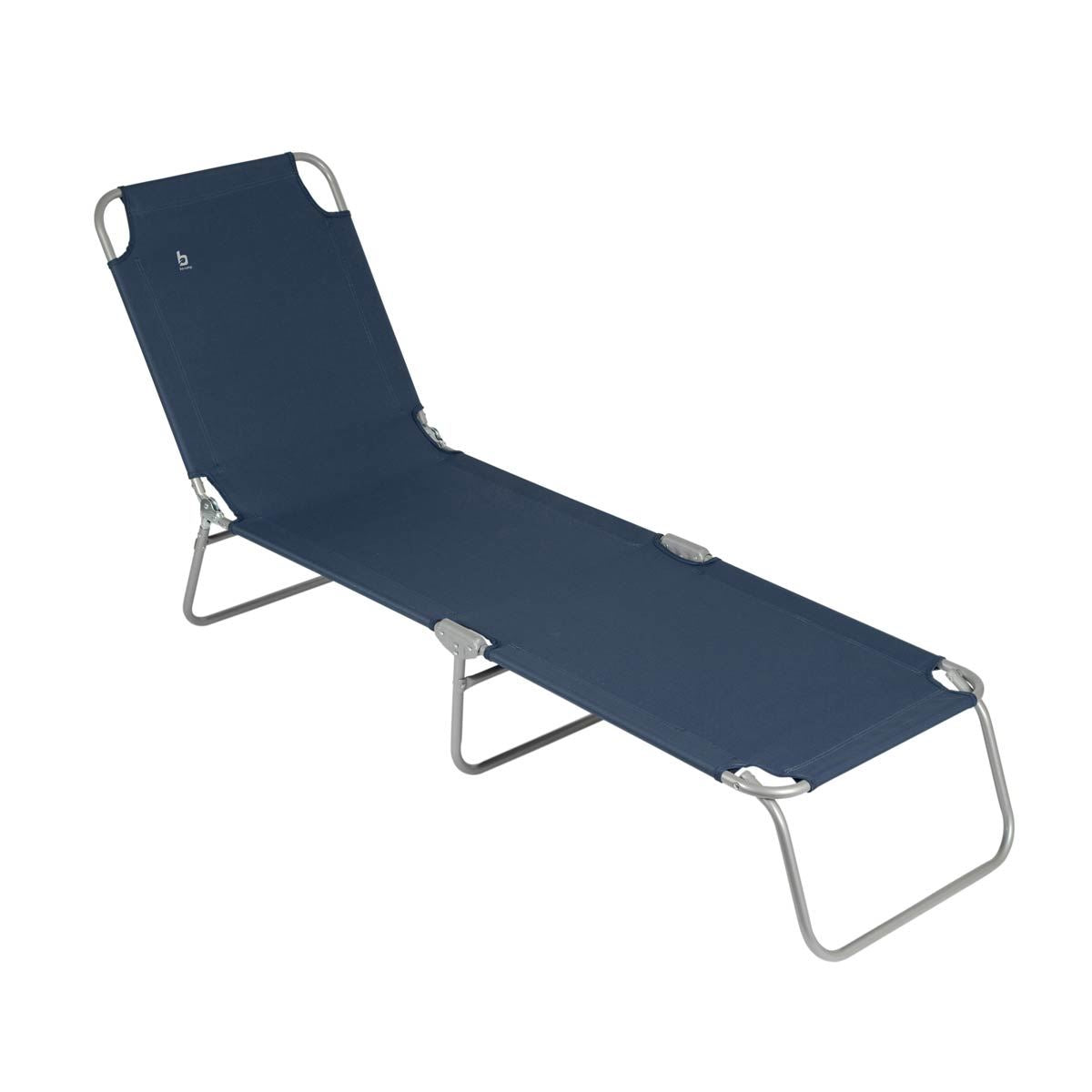 Bo-Camp Sun Lounger 5 Positions Blue