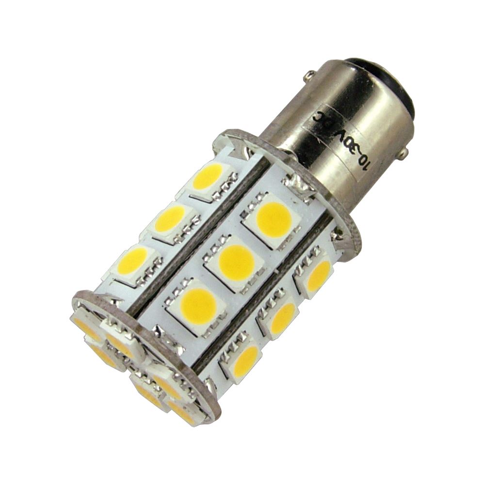 24 LED BA15D Bayonet Tower Bulb Cool White