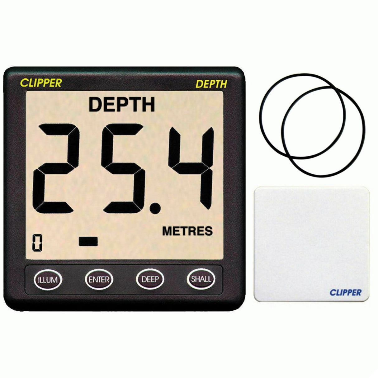 NASA Marine Clipper Depth Repeater Display with 5m Cable For Boats & Marine, 10mA + 25mA