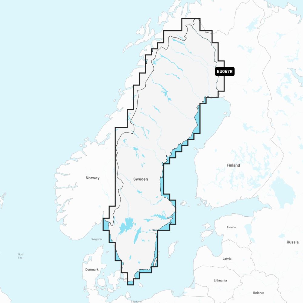 Garmin Navionics+ Chart: EU067R - Sweden, Lakes & Rivers - PROTEUS MARINE STORE