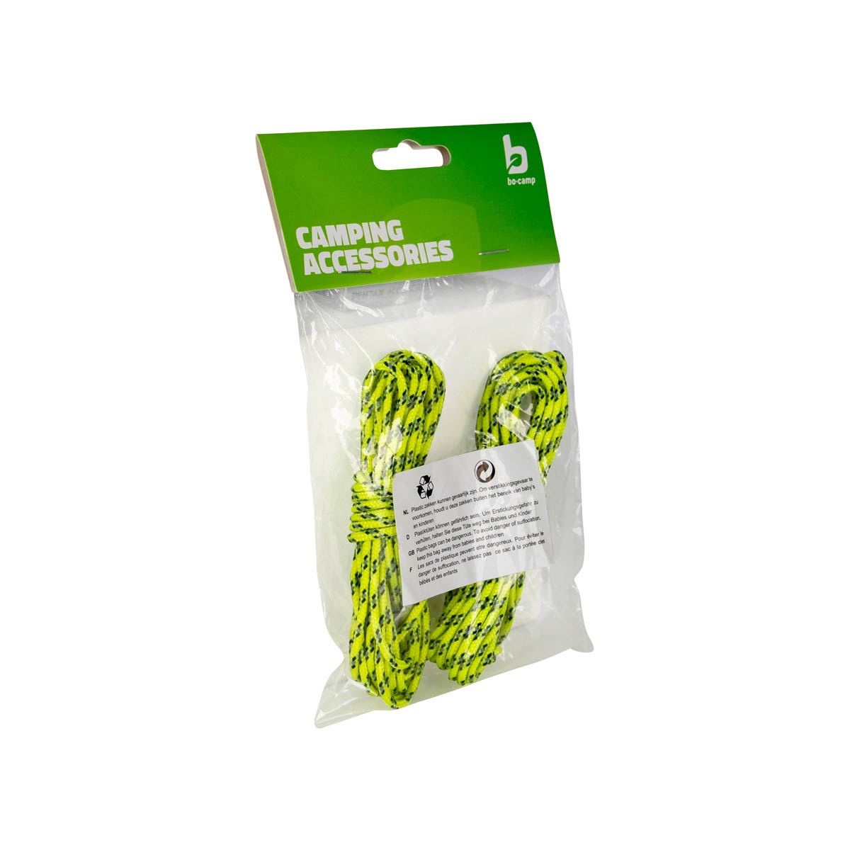 Bo-Camp Guy Rope & Tensioner Dia 3mm Nylon Reflective