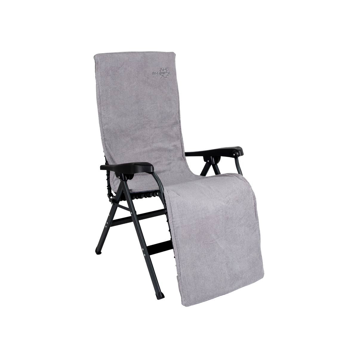 Bo-Camp Chair Cover L Universal Padded Terry Cloth Light Grey
