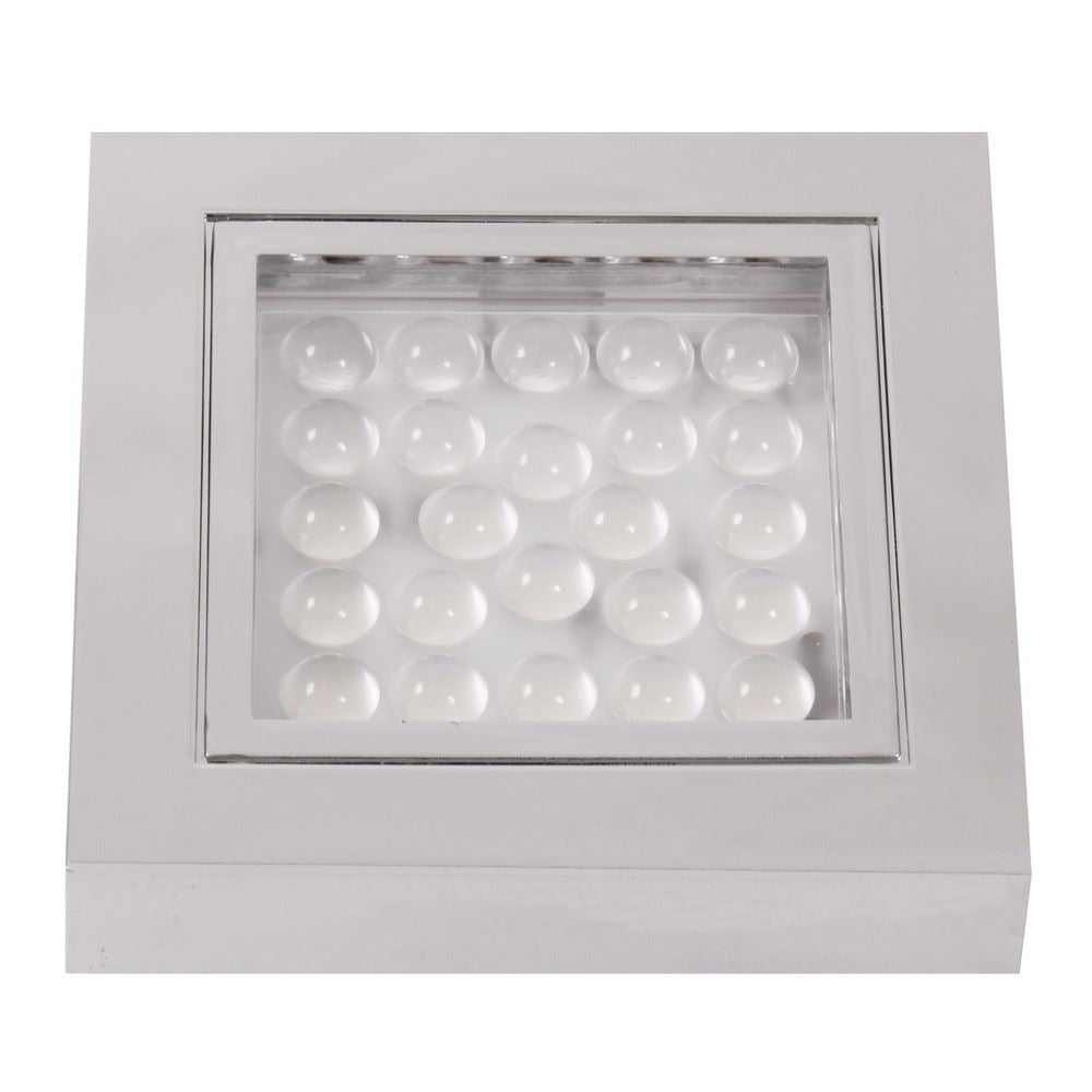 AAA LED Square Downlight Chrome Warm White (Surface Mount)