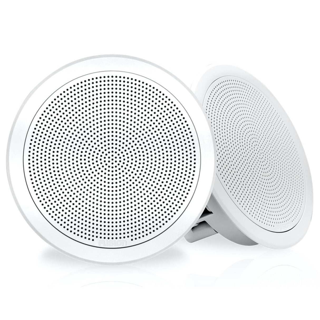 Fusion FM-F65RW 6.5" Flush Mount Round Marine Speakers 120W - White - PROTEUS MARINE STORE