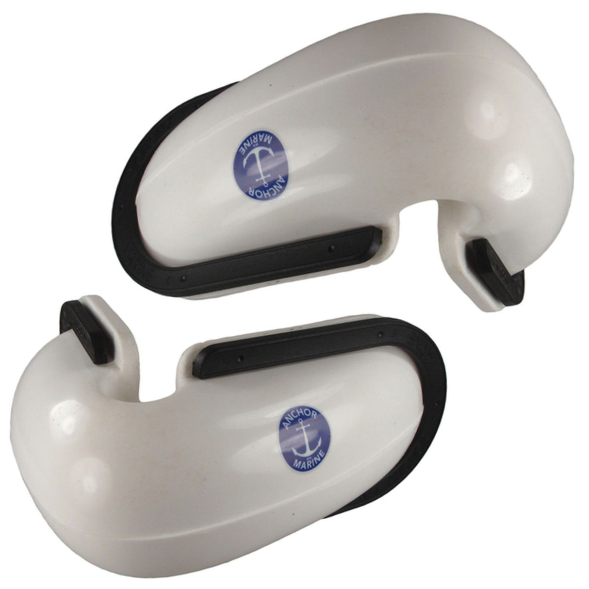 Anchor Marine Boats Transom Corner Fenders Pair 16cm L x 6cm W x 7cm D White