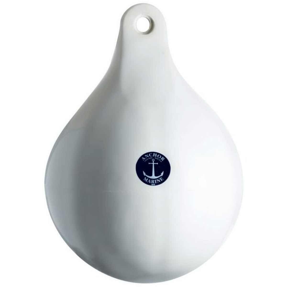 Anchor Marine Boats Spherical Ball HD Fender/ Float - 38cm L x 33cm Dia - White