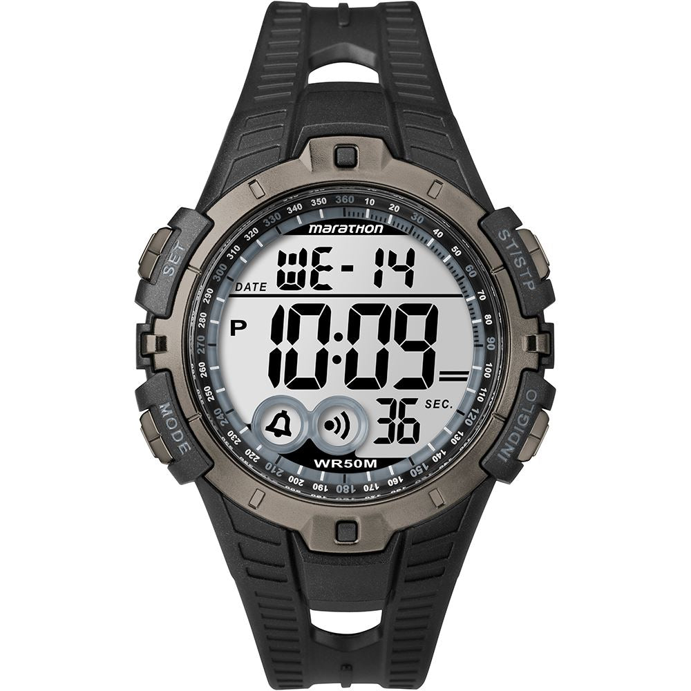 Mens Marathon Full-Size Digital Watch - Black/Grey