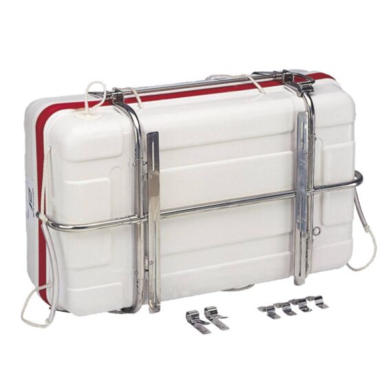 Universal cradle for life raft