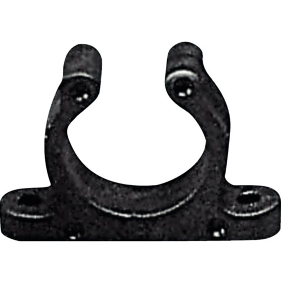 Black polyamide multi purpose clip Ø15mm