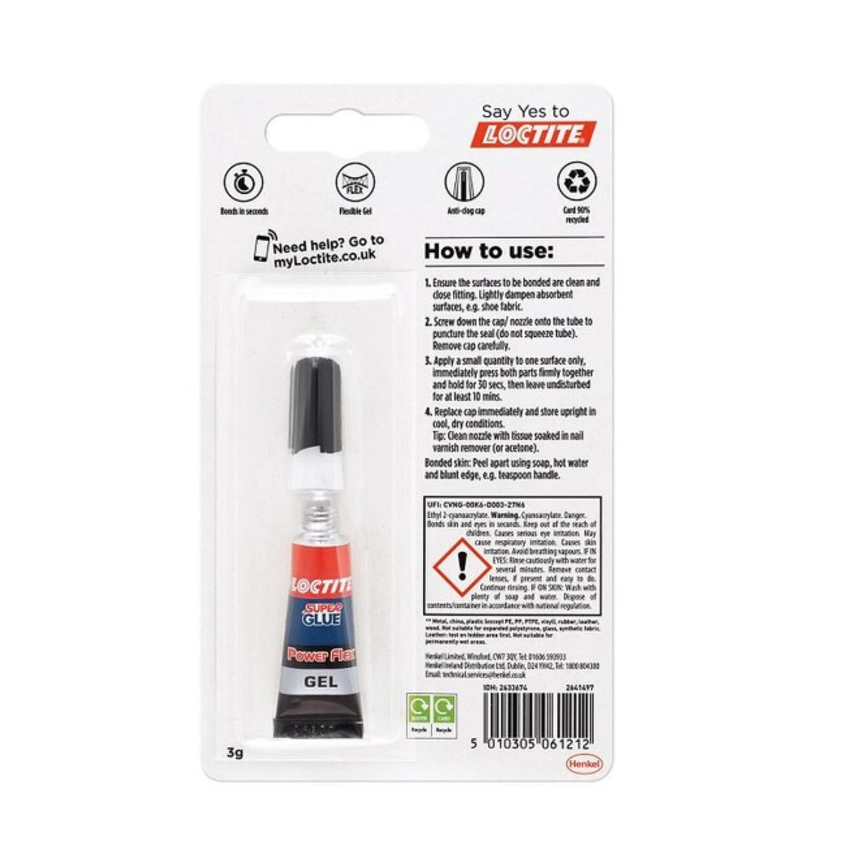 Loctite Power Flex Gel 3g - PROTEUS MARINE STORE
