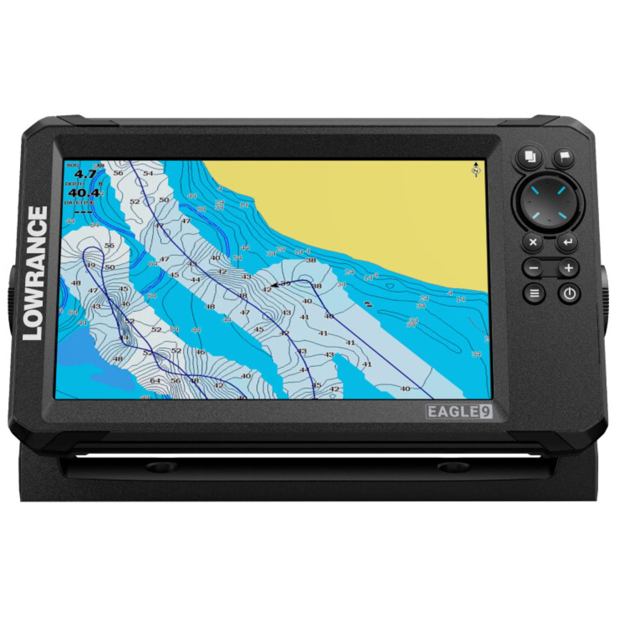 Lowrance Eagle 9 Fishfinder/ Chartplotter Only - Pre-loaded Worldwide Basemap, No Transducer
