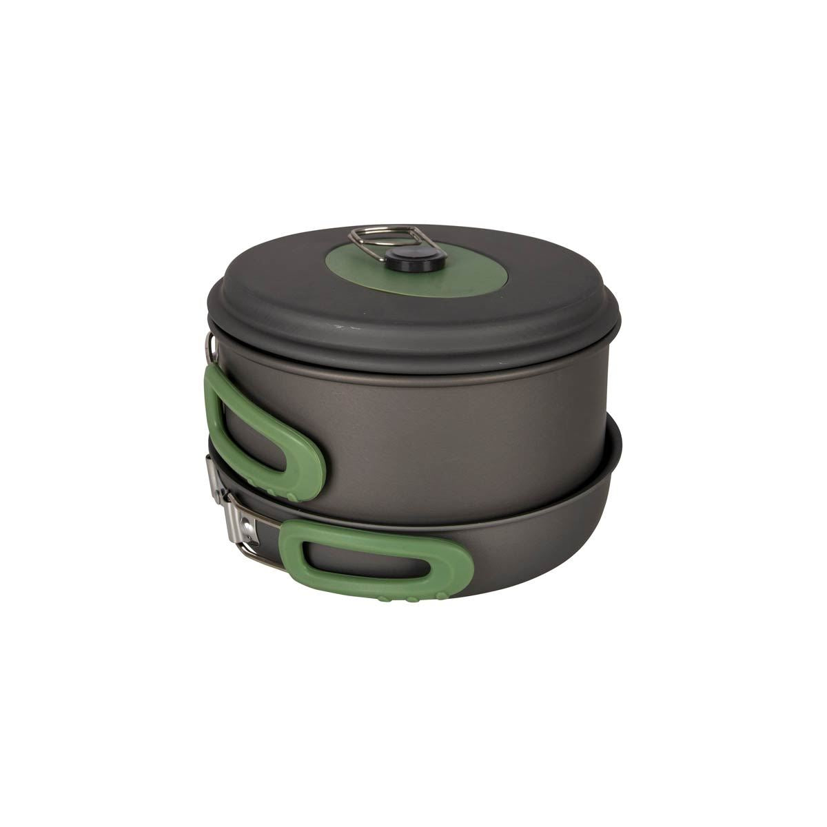 Bo-Camp Cookware Set Explorer 3 Pieces Hard Anodized Aluminium