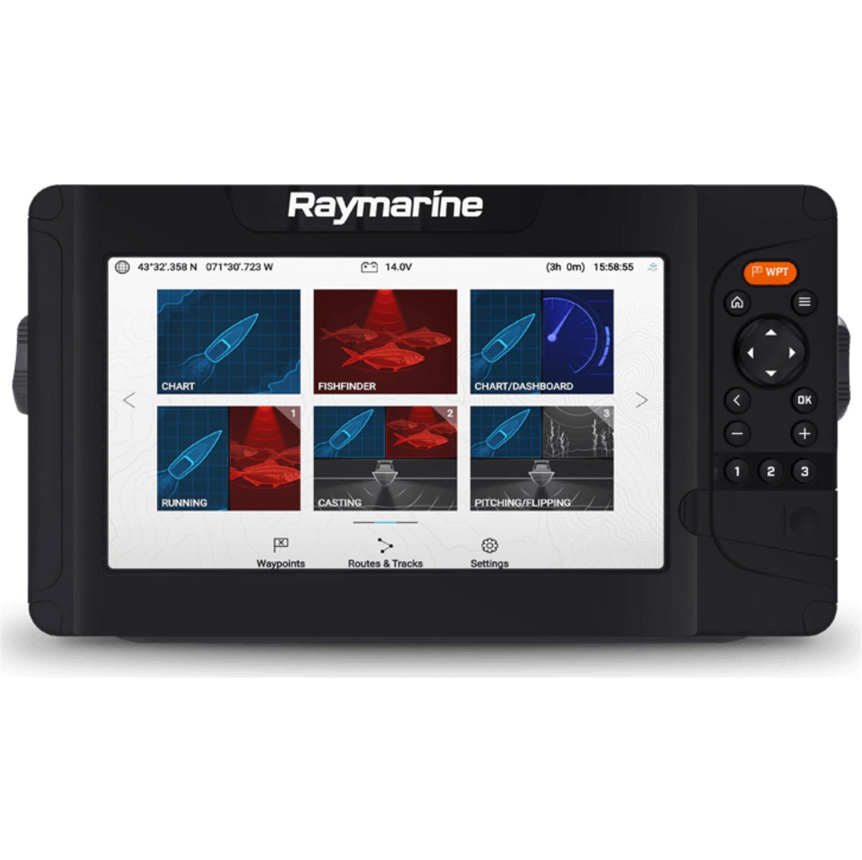 Raymarine Element 9HV 9" Display & HV-100+ Transducer, CHIRP Sonar/GPS/GNSS, IPx7
