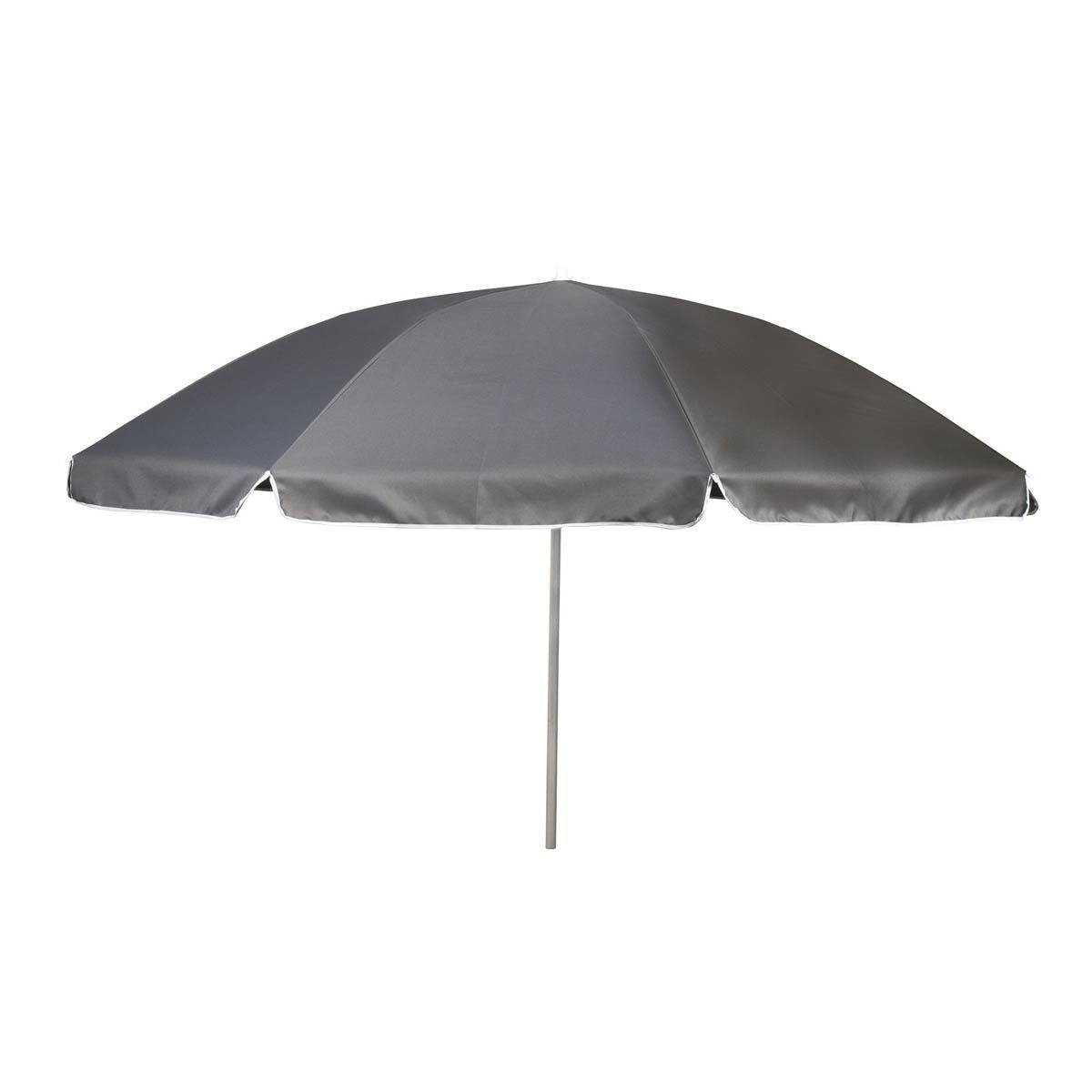 Bo-Camp Parasol Articulated Arm Polyester Dia 250cm Grey