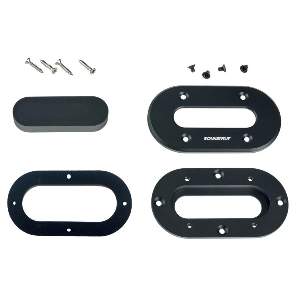 Scanstrut DS-LP-MULTI-BLK Black Aluminum Low Profile Multi Cable Seal