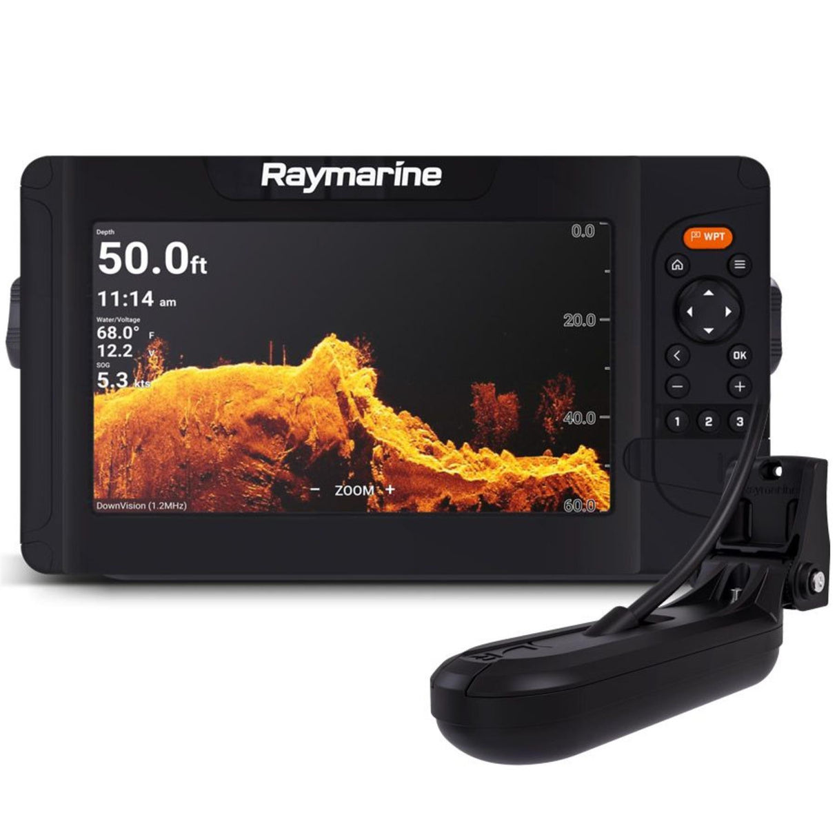 Raymarine Element 9HV 9" Display & HV-100+ Transducer, CHIRP Sonar/GPS/GNSS, IPx7