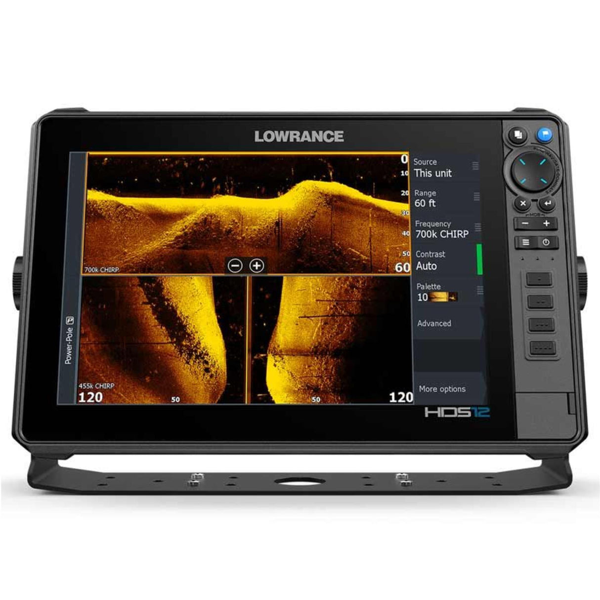 Lowrance HDS 12 Pro Fishfinder Chartplotter with Active Imaging HD 3-in-1 Transducer (ROW)