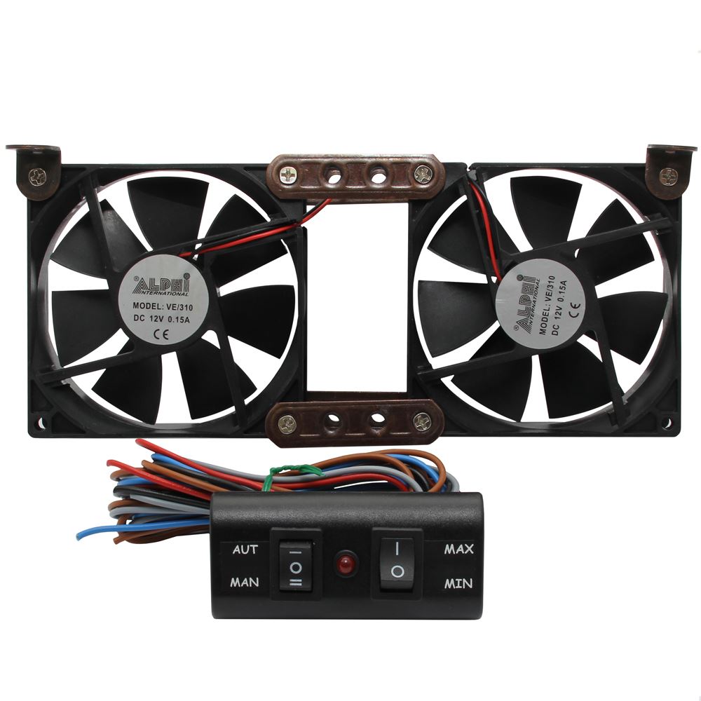 MCR Double Fridge Fan for RV Refrigeration