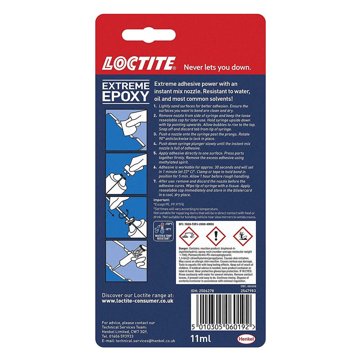 Loctite Extreme Epoxy Glue 11ml - PROTEUS MARINE STORE
