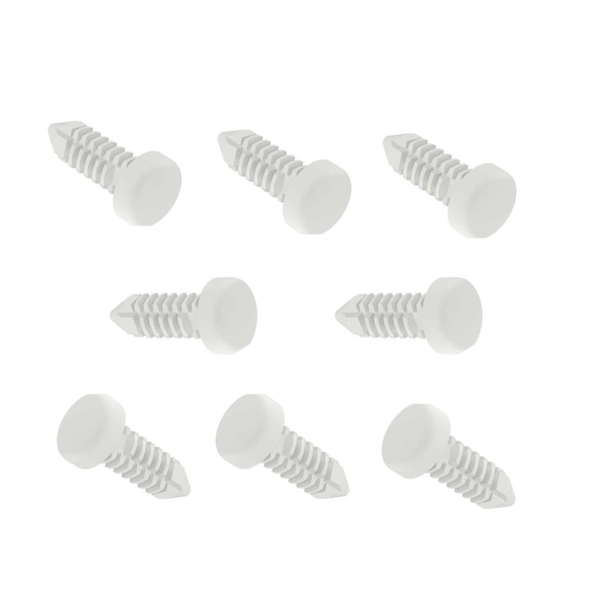 Fiamma Replacement Vent Pins for Turbo Vent - White, Pack of 8, 98683W135