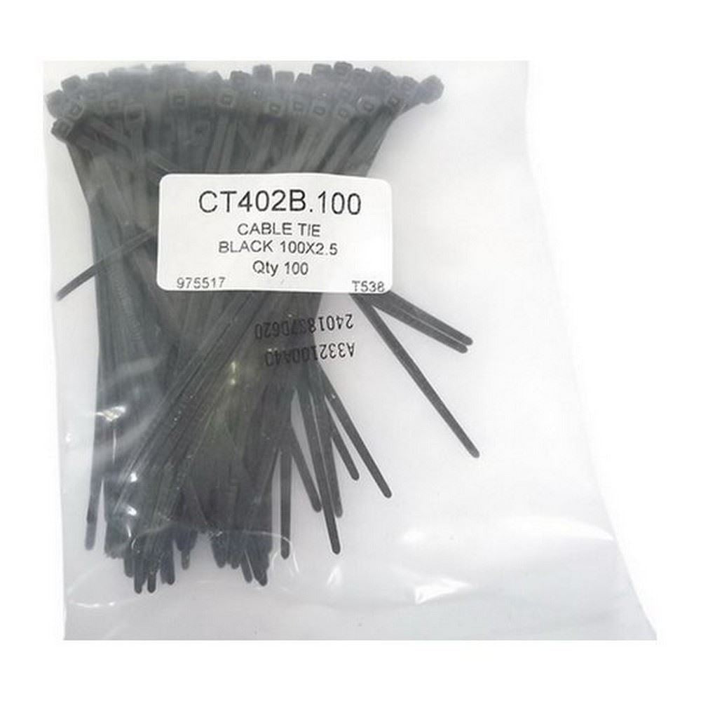 Cable Ties Black 102 x 2.5mm 100/Pack