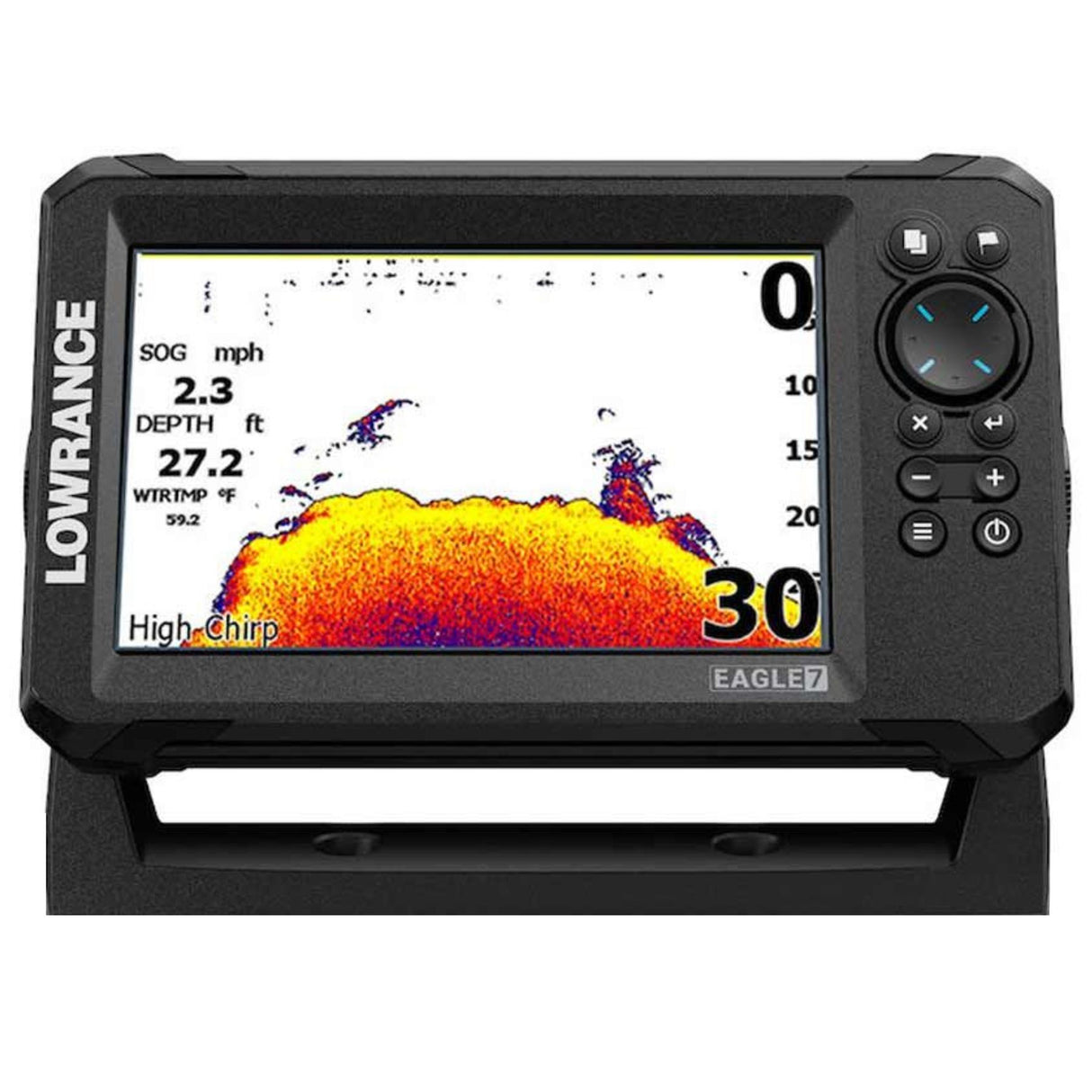 Lowrance Eagle 7 Fishfinder/ Chartplotter with 50/200 HDI Transducer - Worldwide Base map