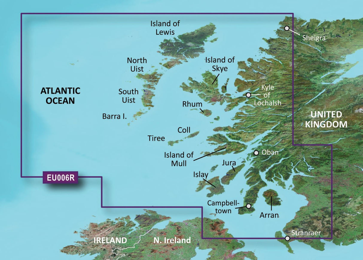 Garmin BlueChart G3 Vision Regular Area - VEU006R Scotland, West Coast - PROTEUS MARINE STORE