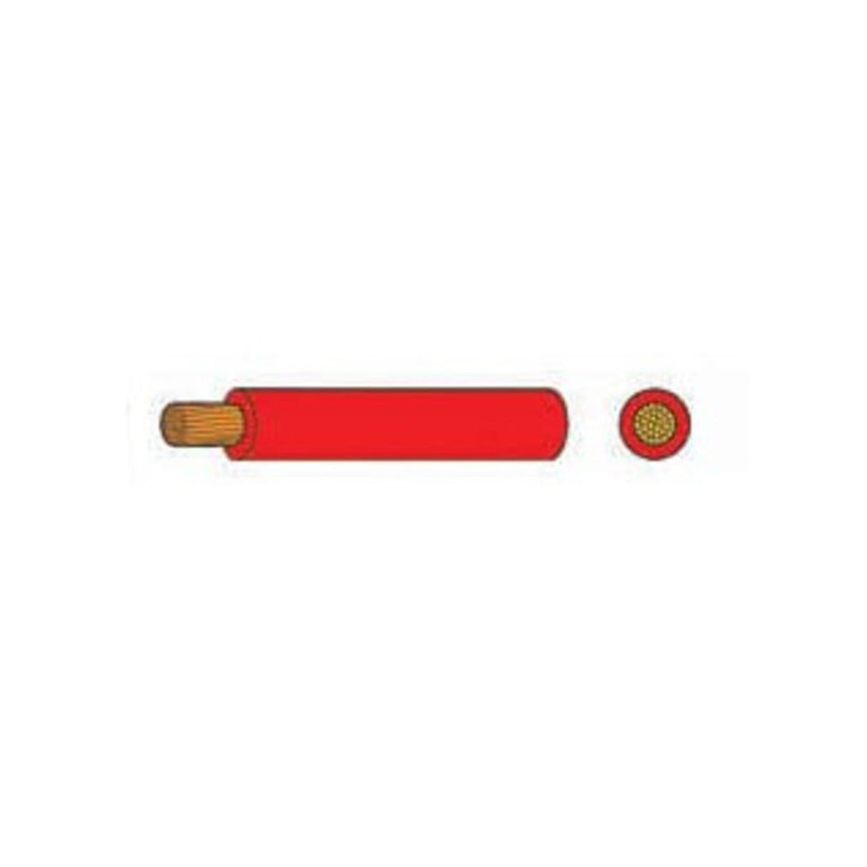 AMC 1 Core TW Cable Copper PVC insulated 21/0.30 1.5mm2, 100 Meter - Red