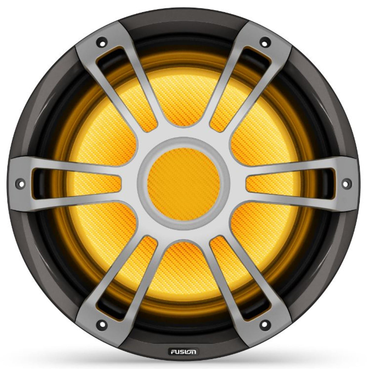 Fusion SG-SL123SPG 12" 3i CRGBW LED Subwoofer 1400W - Sports Grey - PROTEUS MARINE STORE