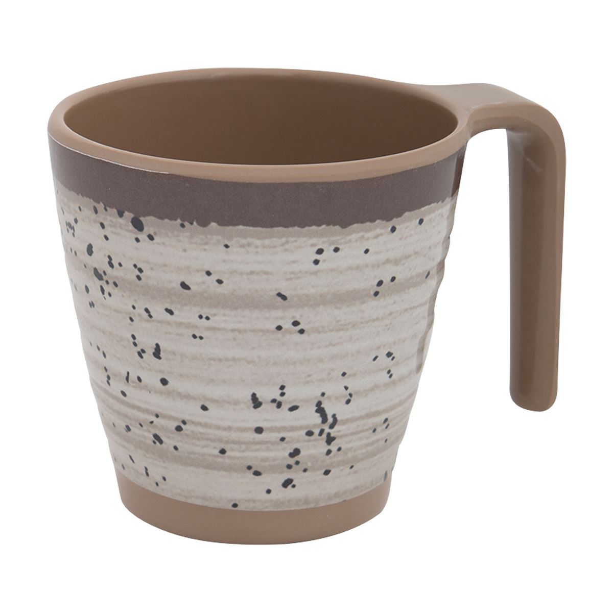 Bo-Camp Mug Halo M Melamine 4 Pieces Beige