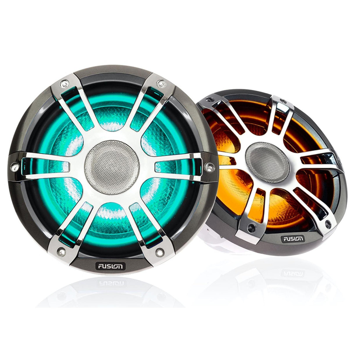 Fusion SG-FL772SPC 7.7" CRGBW LED Marine Speakers 280W - Sports Chrome - PROTEUS MARINE STORE