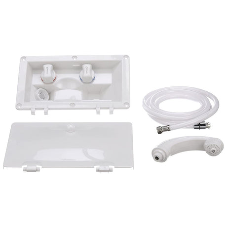Whale Swim N Rinse Transom Shower Mixer with Cover White RT2658