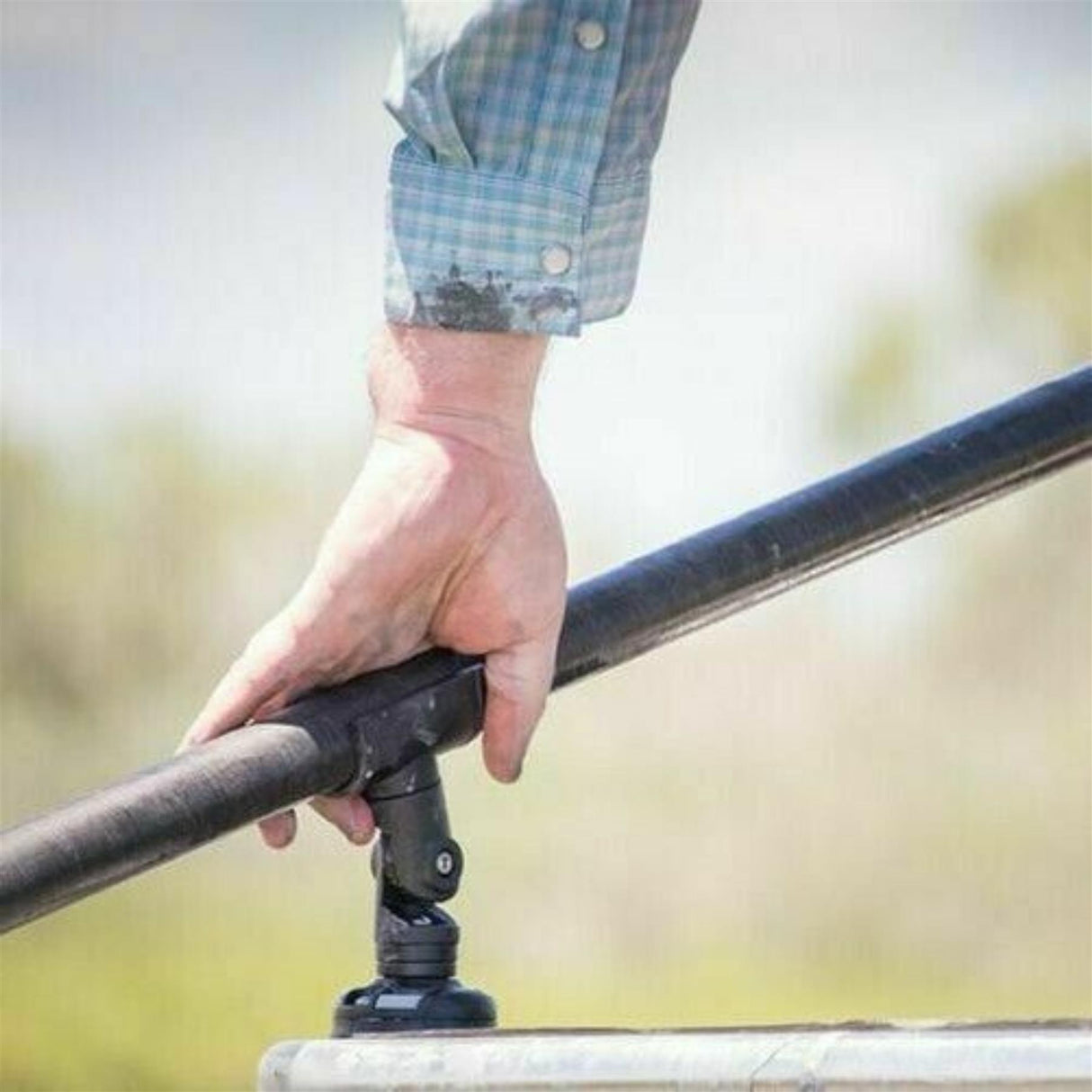 Railblaza QuickGrip Push Pole Mount & StarPort - 28mm - PROTEUS MARINE STORE