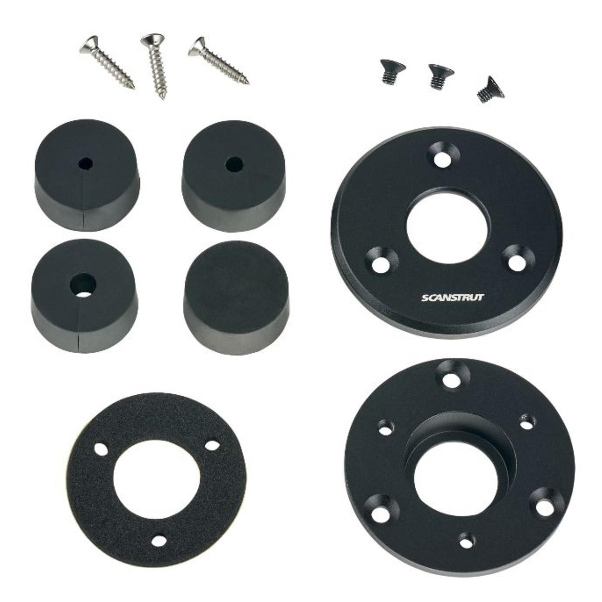 Scanstrut DS-LP-21B-BLK Black Aluminum Low Profile Cable Seal 9-14mm