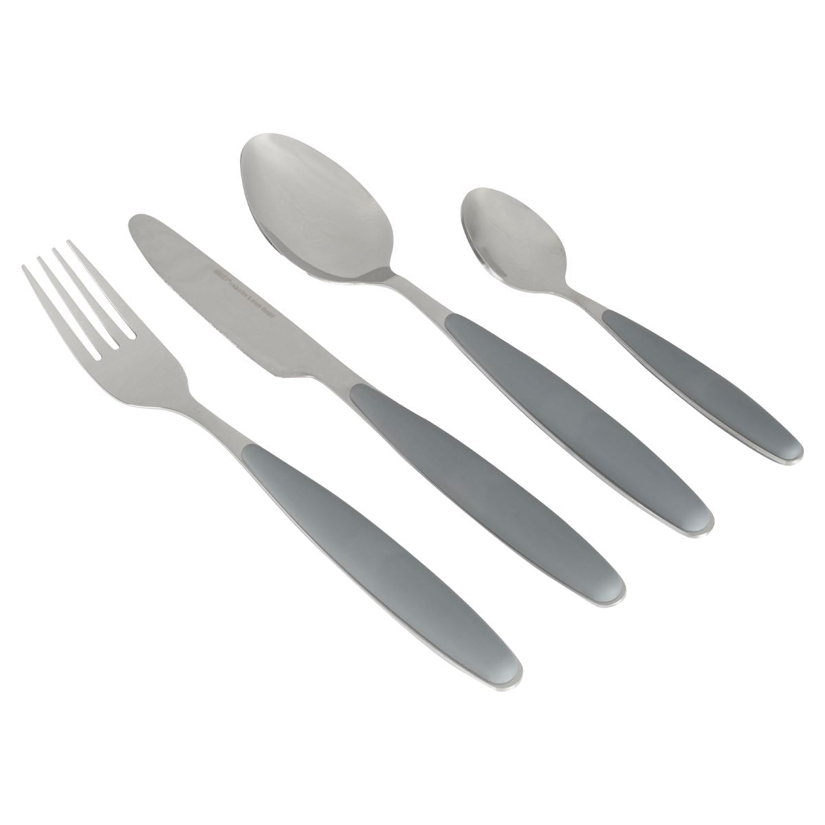 Gimex Cutlery Grey Soft Touch Handle 16 Pieces